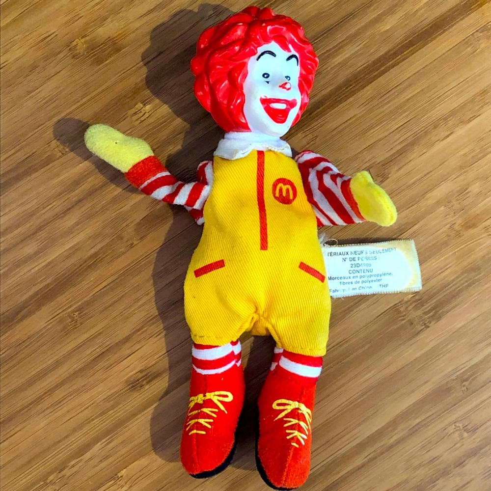 Ronald McDonald collectible happy meal toy 1977